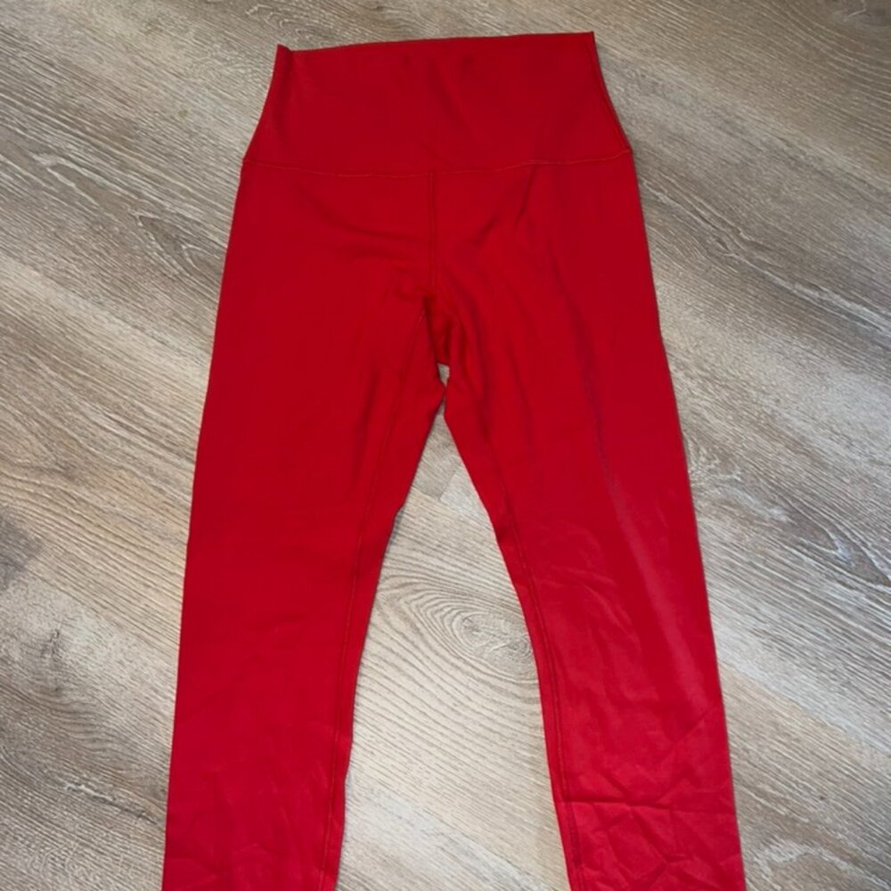 red leggings